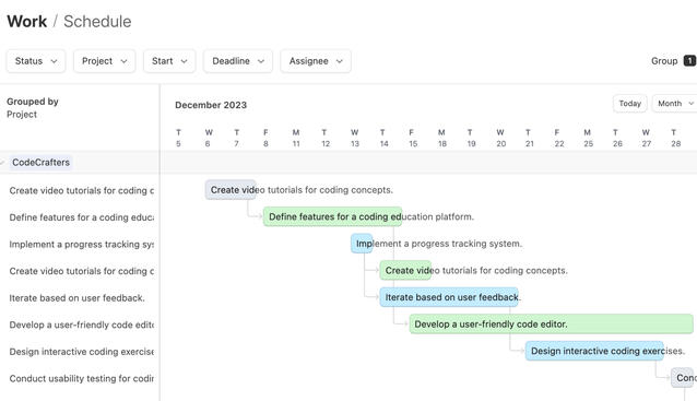 Planning Projet Airtable